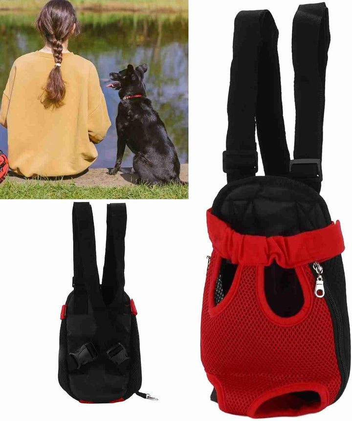 Haustiertrage Rucksack Hundetrage Brusttasche Freihändige Brusttrage Vierbeinige Rucksacktasche für