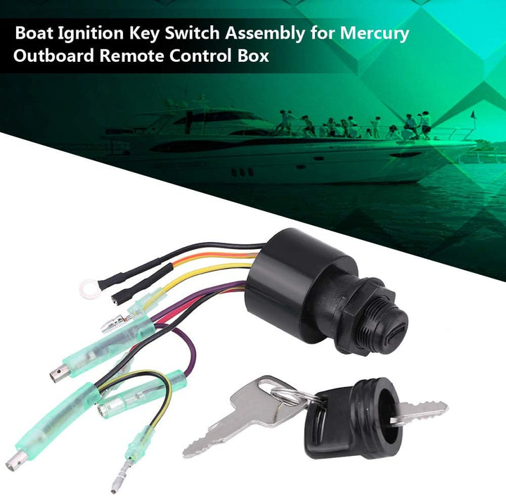 Zündschloss, Boat Zündschlüsselschalter Baugruppe für Outboard Remote Control Box 87-17009A5