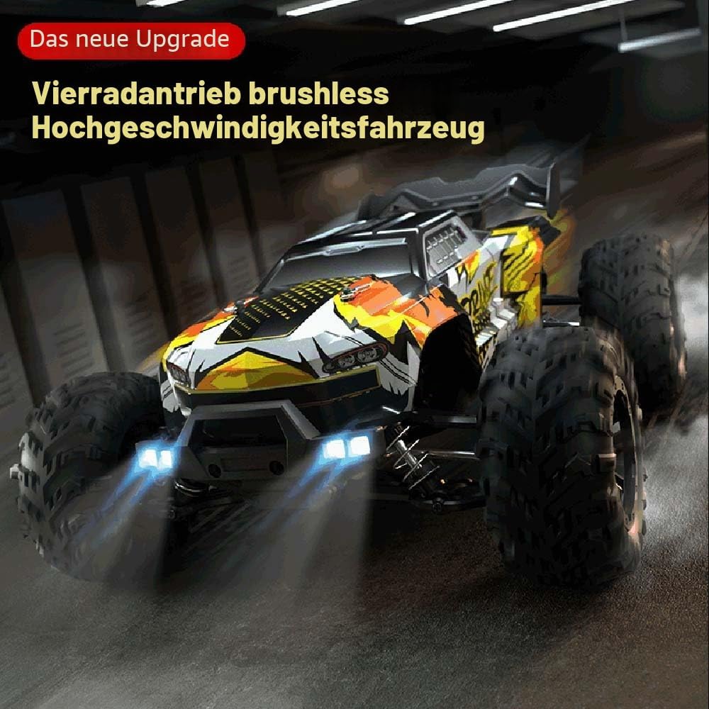 X-Verse 1:16 70KM/H Ferngesteuertes Auto mit Bürstenloser Motor, 4WD RC Auto Geländewagen Offroad, 2