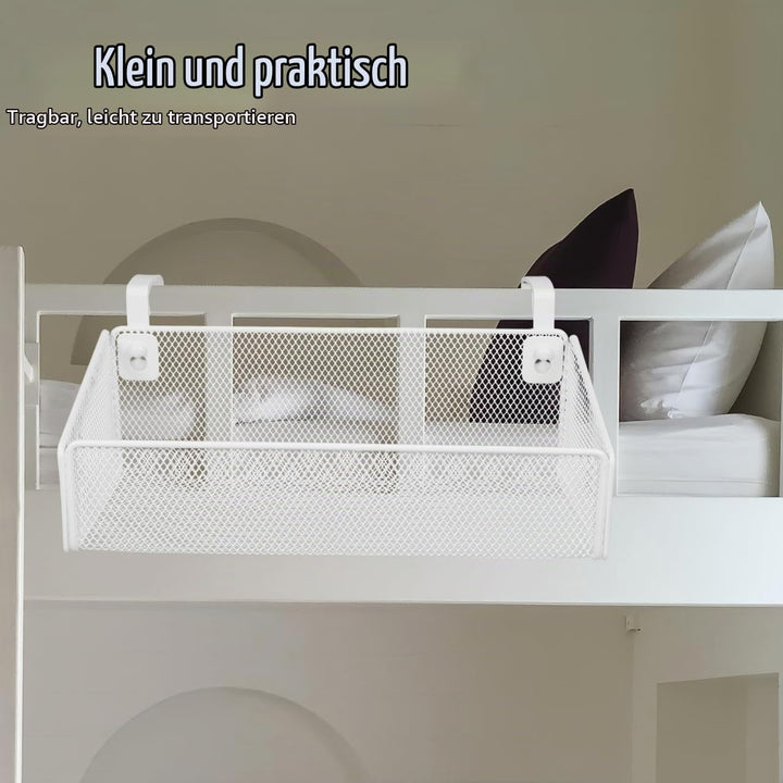 PRETYZOOM HäNgender Aufbewahrungskorb Aus Metall 27X12X9Cm Mit 10 Haken FüR Bett Organizer Zum Einhä