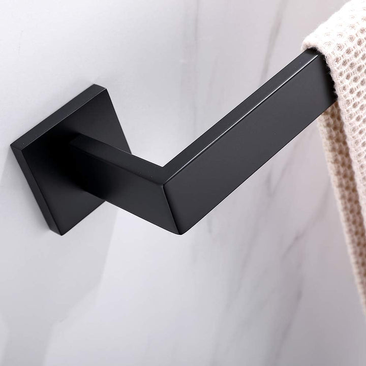 TASTOS XBJ7 Stainless Steel Towel Rack Black, Acrylic Schwarz 23.6-Inch, Schwarz 23.6-Inch