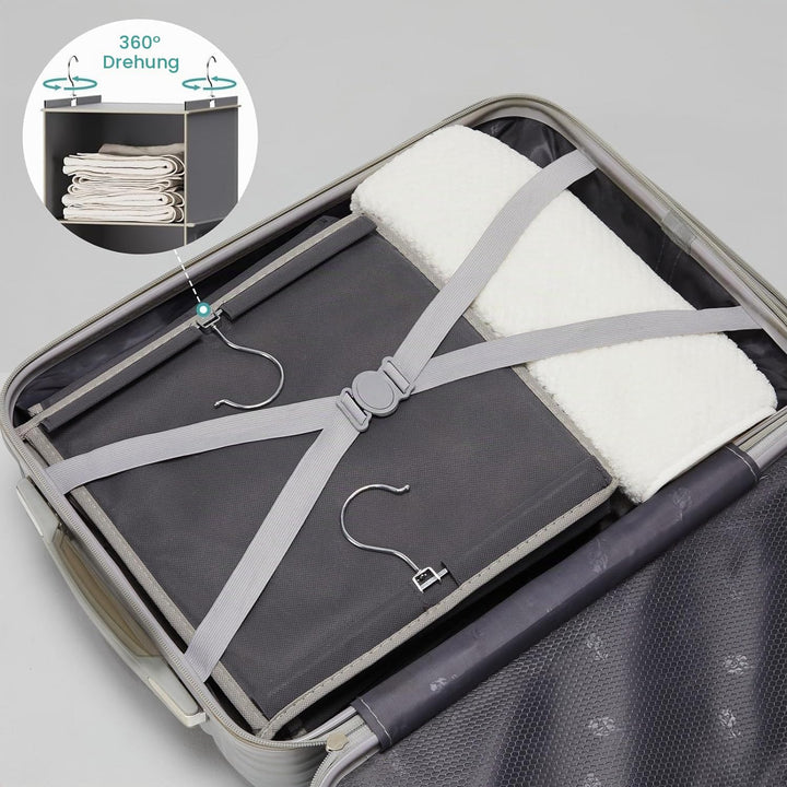 YOUDENOVA Hängeregal Schrankorganizer Stabiler 6 Fächern Kleiderschrank Organizer Ordnungssystem Hän