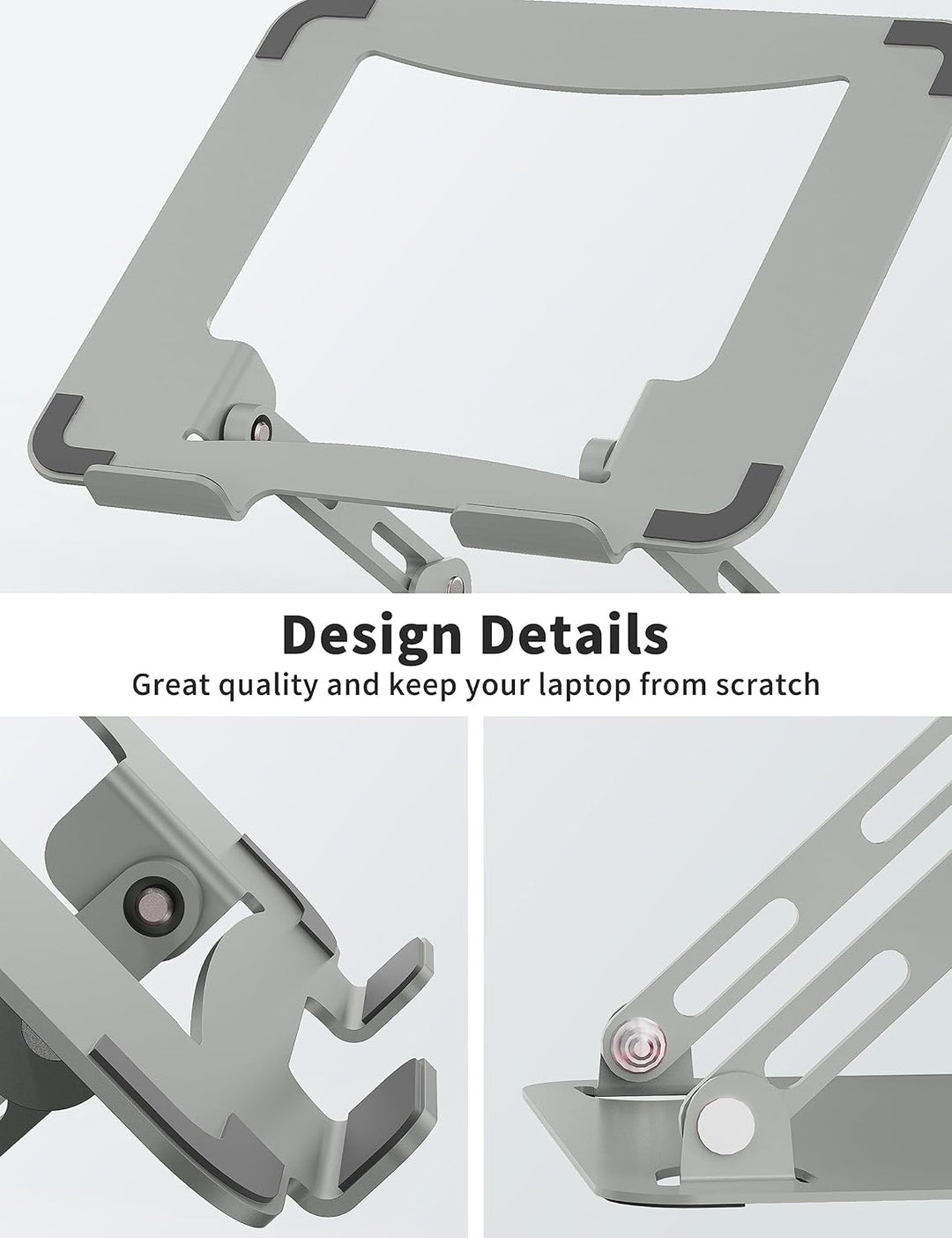 SOUNDANCE Einstellbarer Laptop Ständer, Tragbarer Laptop Riser, Ergonomischer Design Computer Halter