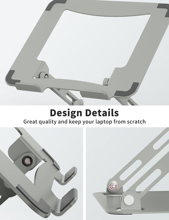 SOUNDANCE Einstellbarer Laptop Ständer, Tragbarer Laptop Riser, Ergonomischer Design Computer Halter