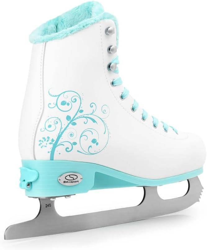 SMJ Snowbella Schlittschuhe VERSTELLBAR Damen Mädchen Eiskunstlauf Eislaufschuhe Klassische Eislauf