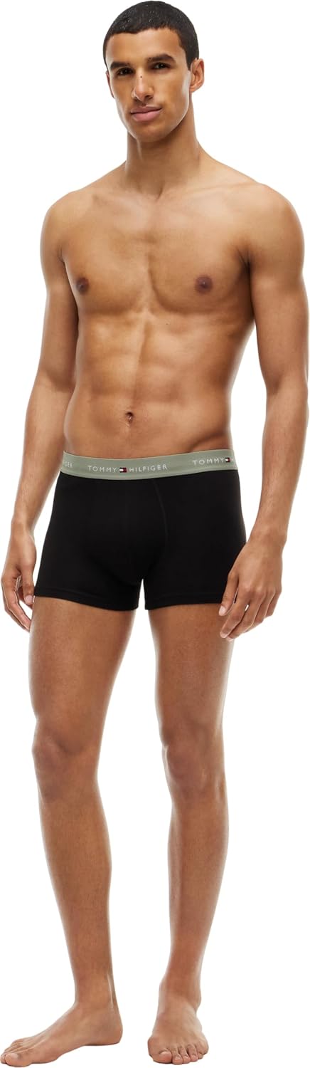 Tommy Hilfiger Herren 3p Trunk Wb Um0um03890 Trunk (3er Pack) L Multi (B//Utility Sage/Black/Bonita