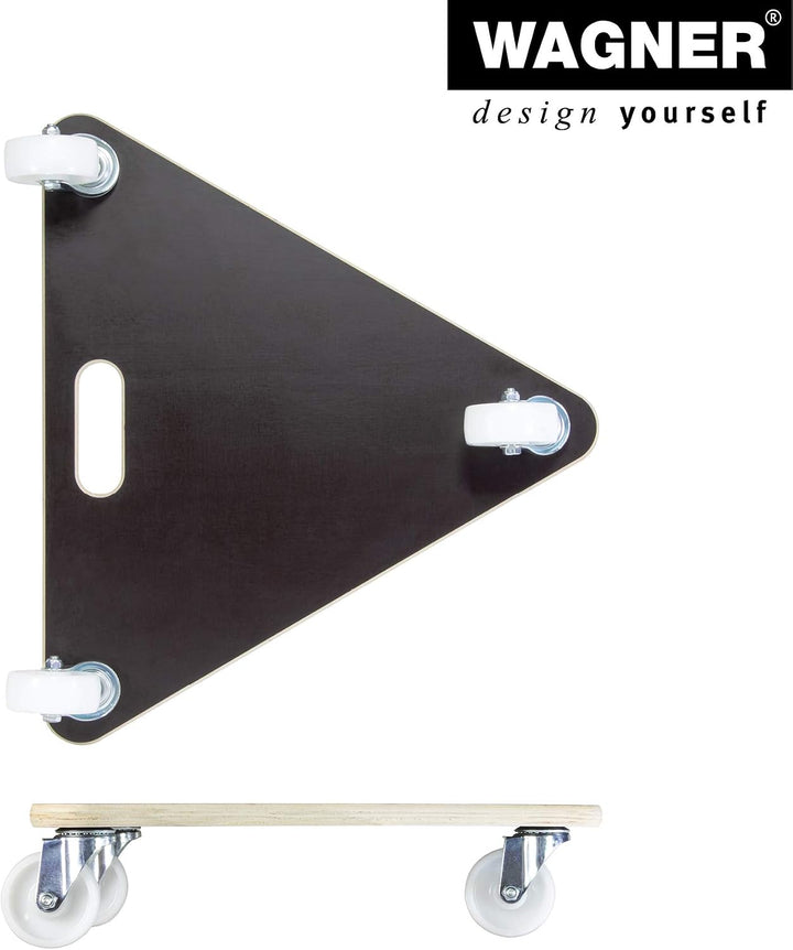 WAGNER Transporthilfe MM 1155 I 54 x 54 x 54 x 11 cm - Tragkraft 200 kg - für schwer beladene Kisten