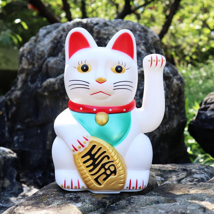 Freak Scene Glückskatze - Maneki-Neko - Winkekatze - 15 cm - weiss