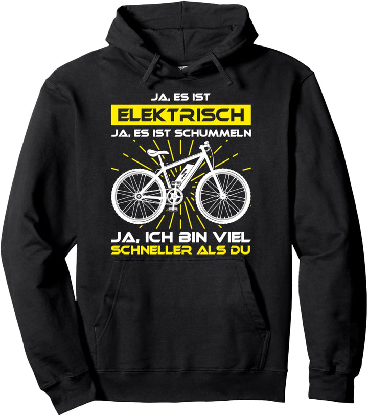 E-Bike Elektrisch Schummeln I Pedelec Ebike Pullover Hoodie