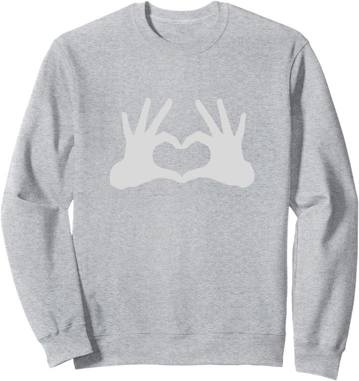 Heart Love Heart Sign Kids Valentines Sweatshirt