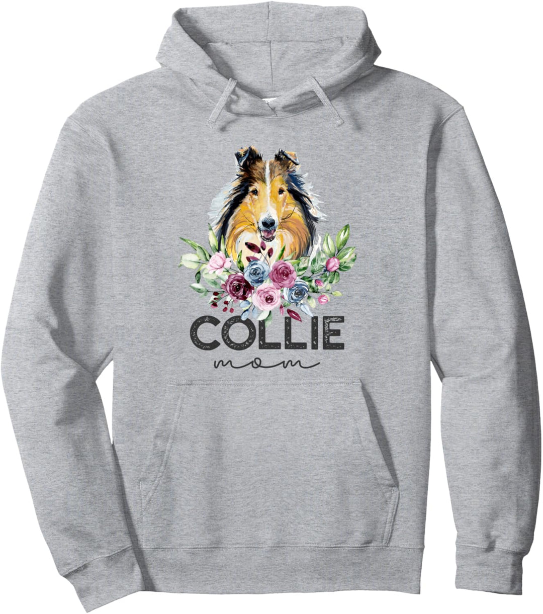 Rough Collie Hundemutter Pullover Hoodie