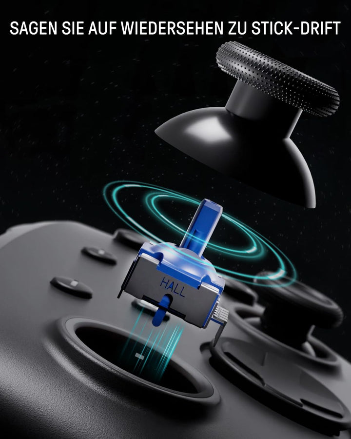Hall Effect Switch Controller Wireless, Luminex Pro Controller mit Ladestation Kompatibel mit Switch