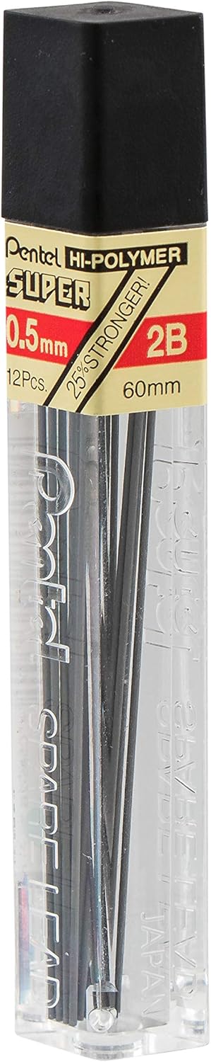 Pentel C505-2B - 2B Refill Leads 0.5mm C505-2B - (PK12)