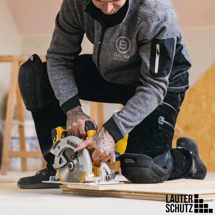 LauterSchutz® Profi Gel-Knieschoner zum Arbeiten - Boden- &amp; Fliesenleger [Anti-Rutsch Beschichtung &amp;