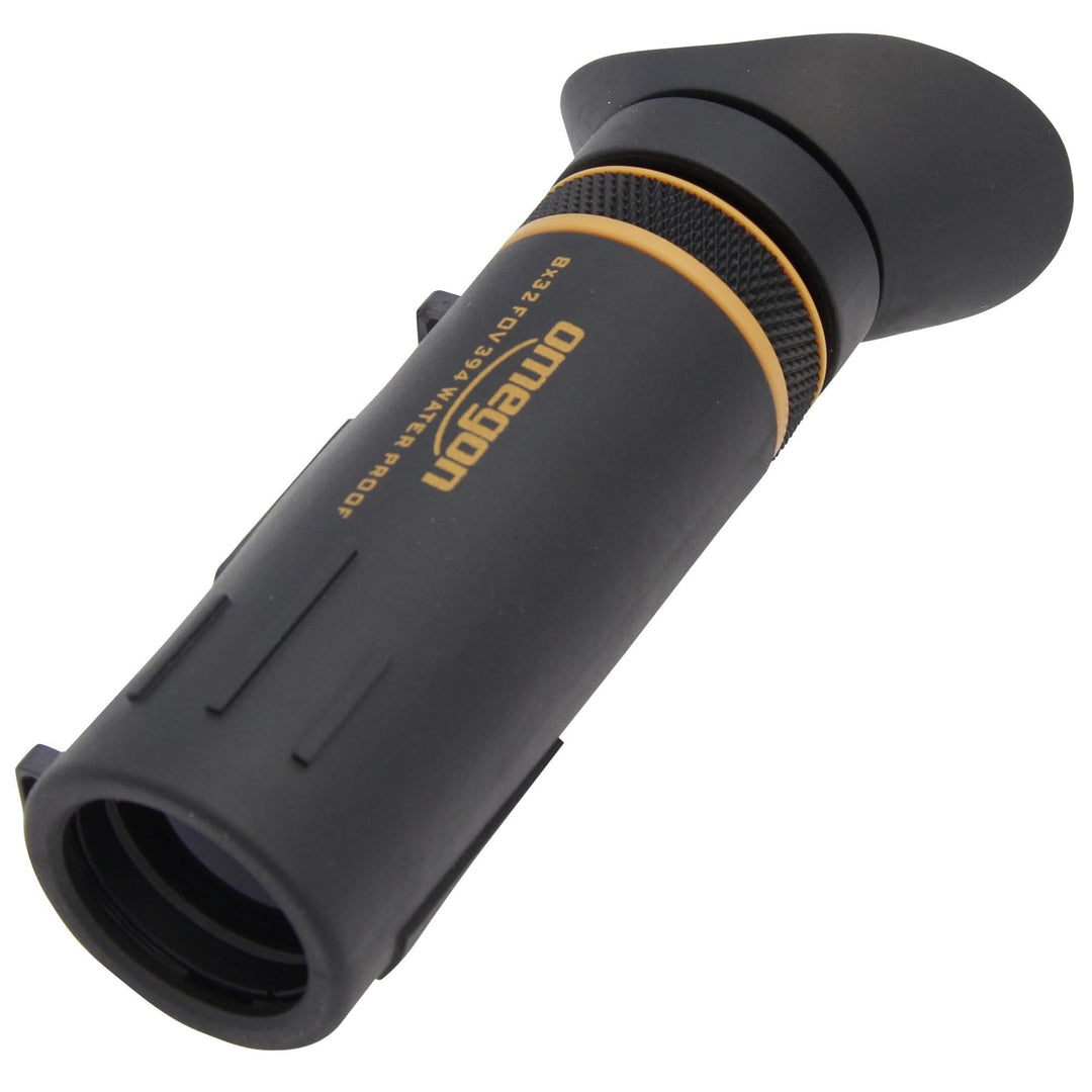 Omegon Monokular Fernglas 8x32 8-facher Zoom mit grossem Sehfeld wasserdicht für Reisen und Vogelbeo