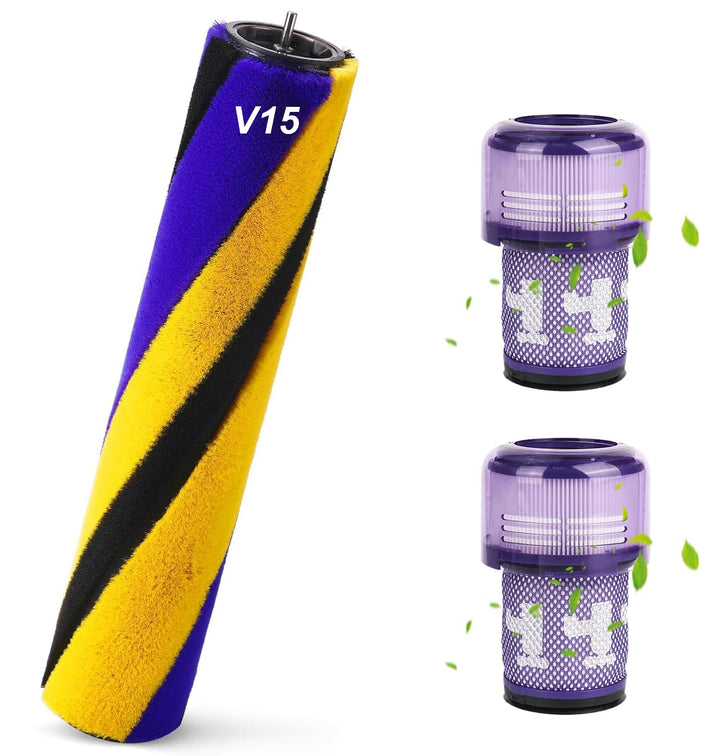 Ersatz-Bürstenwalze Kompatibel mit Dyson V15 Detect Slim, Absolute, Total Clean, Extra Staubsauger –