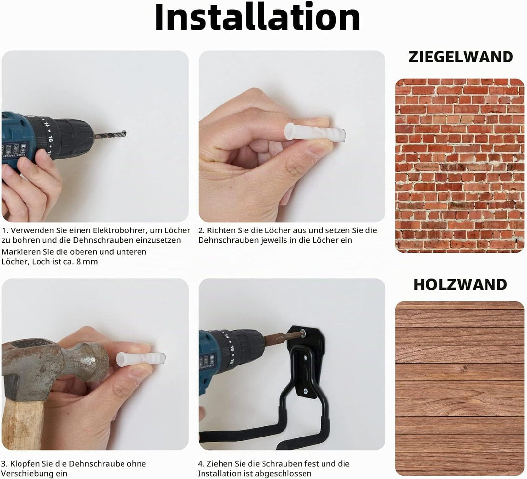 Garten-Elektrowerkzeug-Aufhänger, Unkrautfresser-Gestell, Schnurtrimmer, Wandhaken, Garagen-Wandhake