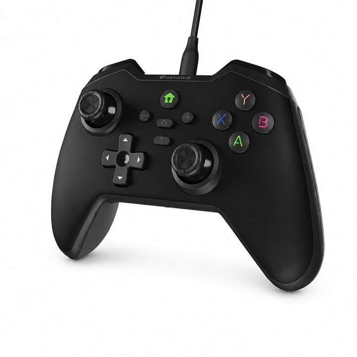 Genesis Mangan 300 Controller mit Kabel Schwarz, USB-C Gamepad für PC Nintendo Switch Mobile, Androi