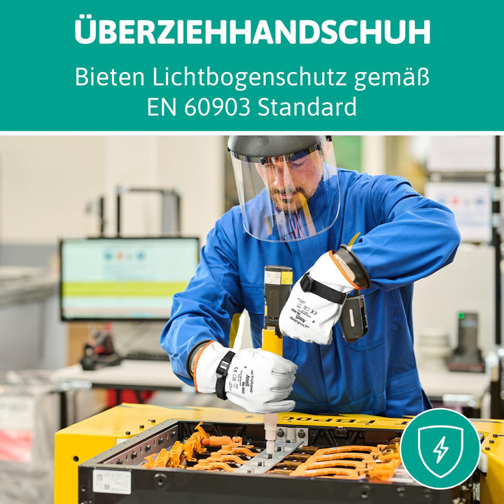 Ansell ActivArmr 96-002, Elektriker-Schutzhandschuhe, Elektroschutz Klass 00 &amp; 0 (500V-1000V), Elekt