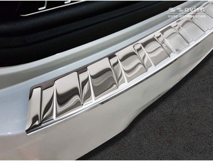 Avisa Schwarz Edelstahl Heckstossstangenschutz kompatibel mit Volvo XC60 II 2017-2021- &amp; FL 2021- in