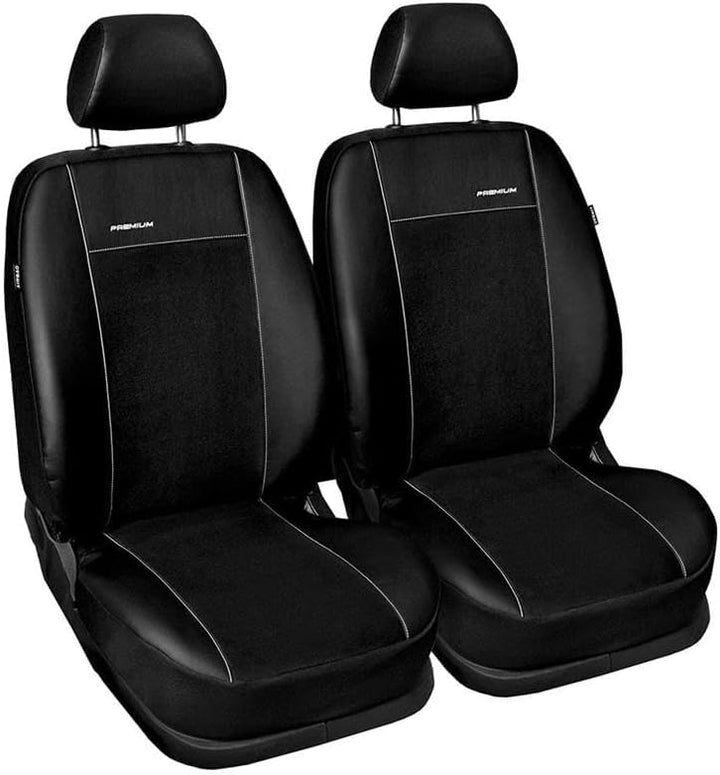 Mossa Passgenaue Sitzbezüge passend für VW Caddy III Cargo (2004-2015) 2PRB Schwarz PR Caddy III (20