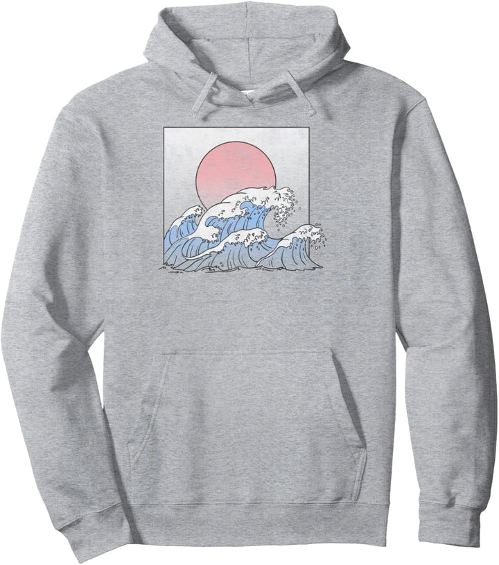 Trendy Beach Waves Pullover Hoodie