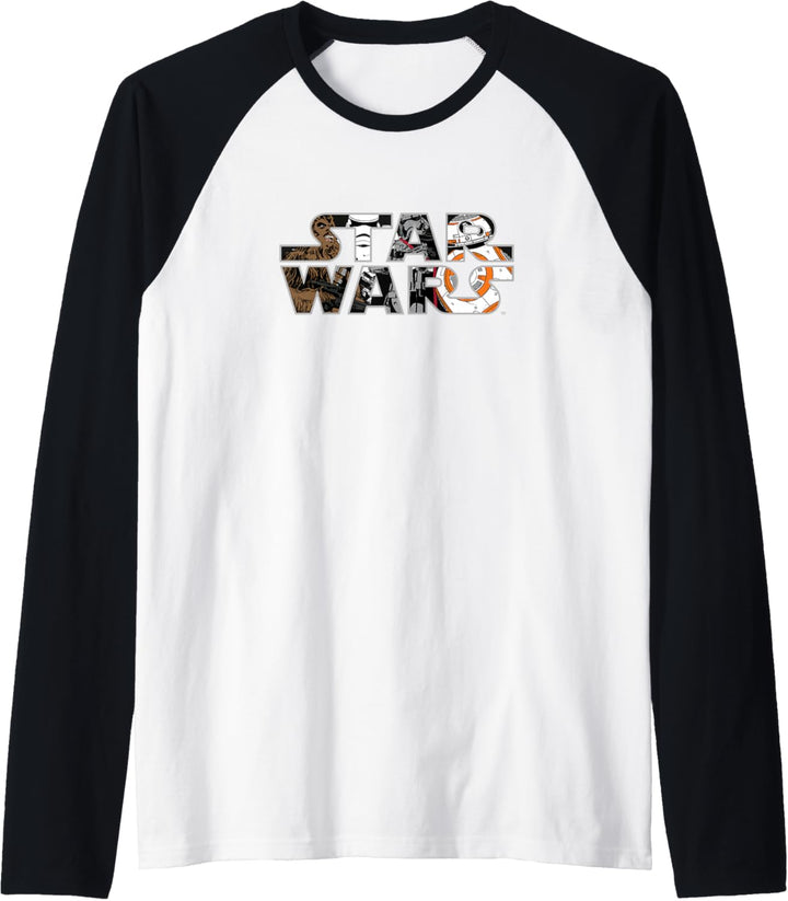 Star Wars Logo Characters Raglan