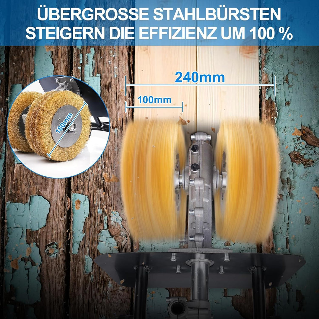3850W 6in1 Satiniermaschine mit Lang Griff, Unkrautentferner Fugenkratzer