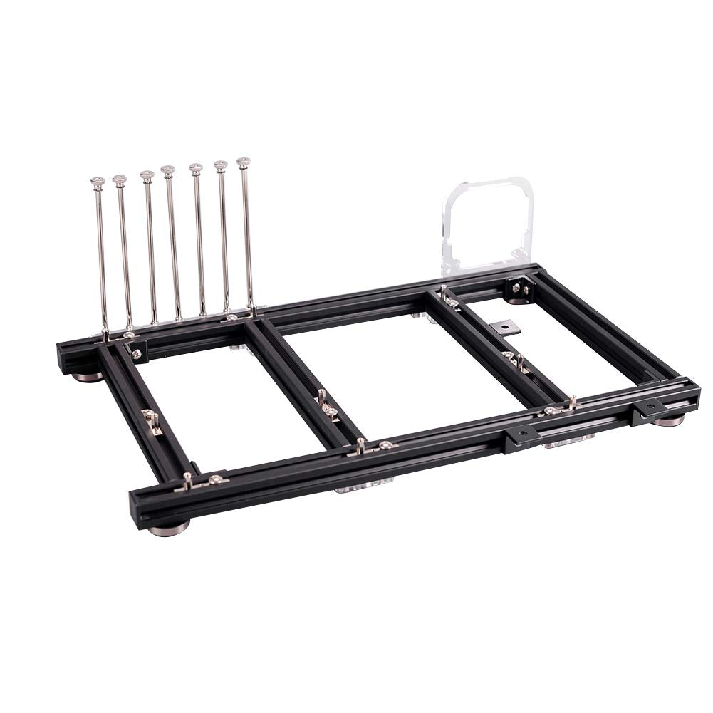 VBESTLIFE DIY Computergehäuse, Open Frame Aluminiumlegierung ATX Computer PC Gehäuse Übertaktungstes