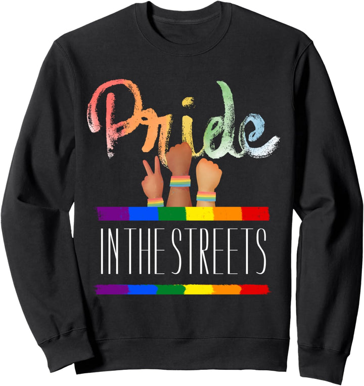 Stolz auf den Strassen Regenbogen LGBT Sweatshirt