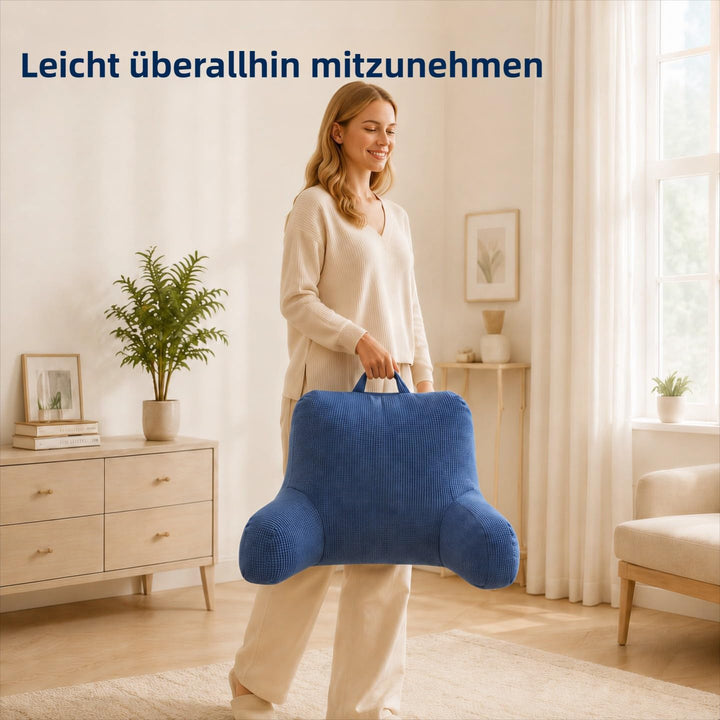 Lesekissen für Bett und Sofa, Sitzkissen mit Rückenlehne für Fernsehen Lesen Handy Spielen und Zocke