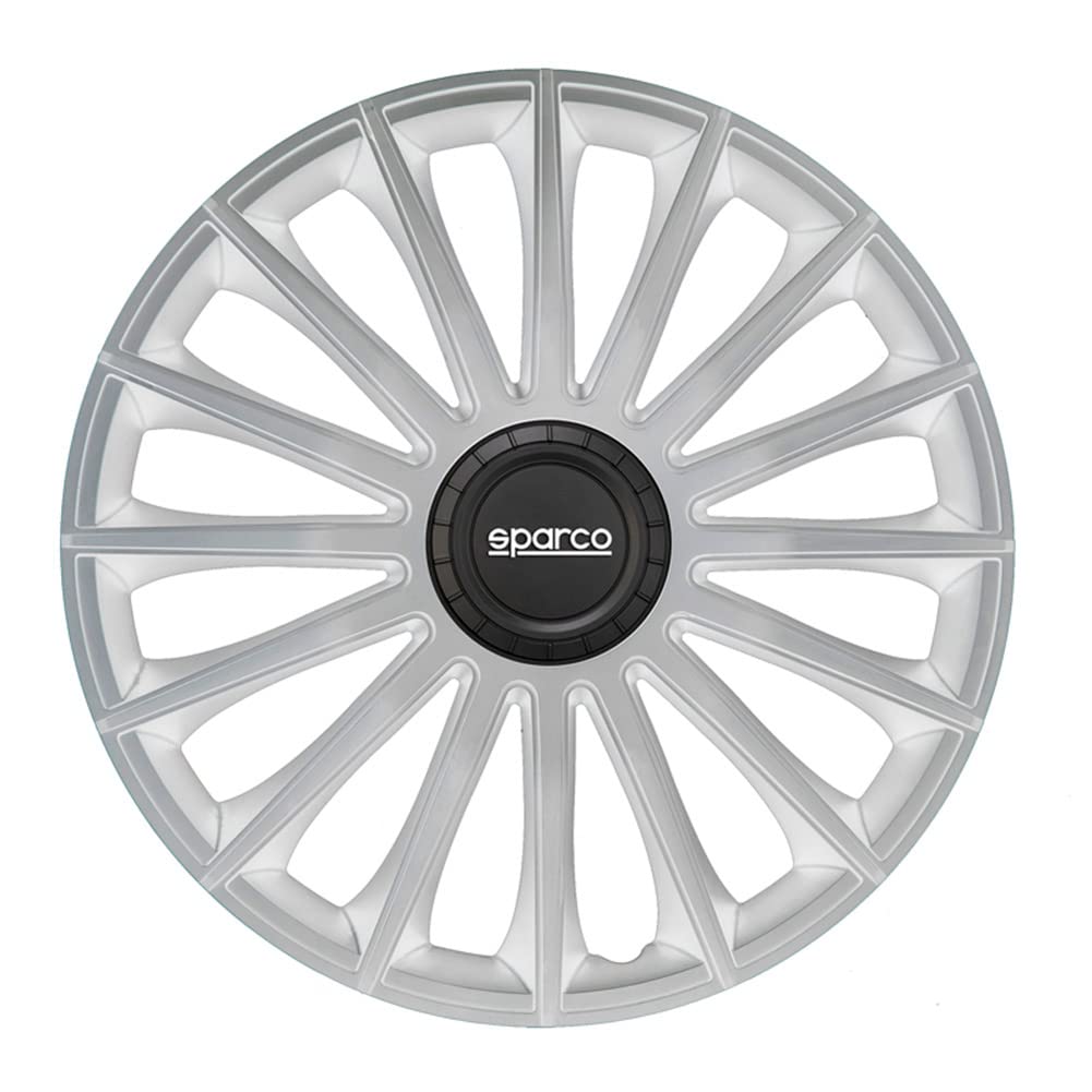 Satz Sparco Radzierblenden Torino 13-Zoll Silber