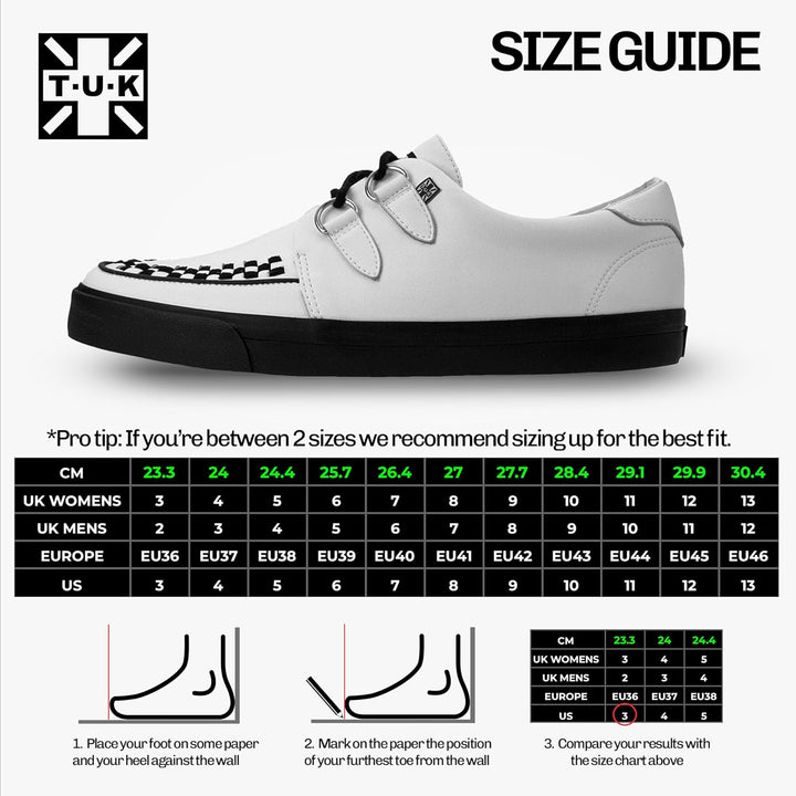 T.U.K. Leather Creeper Sneaker - Herren &amp; Damen Schuhe - Punk, Gothic Schuhe, Emo Schuhe und Rockabi