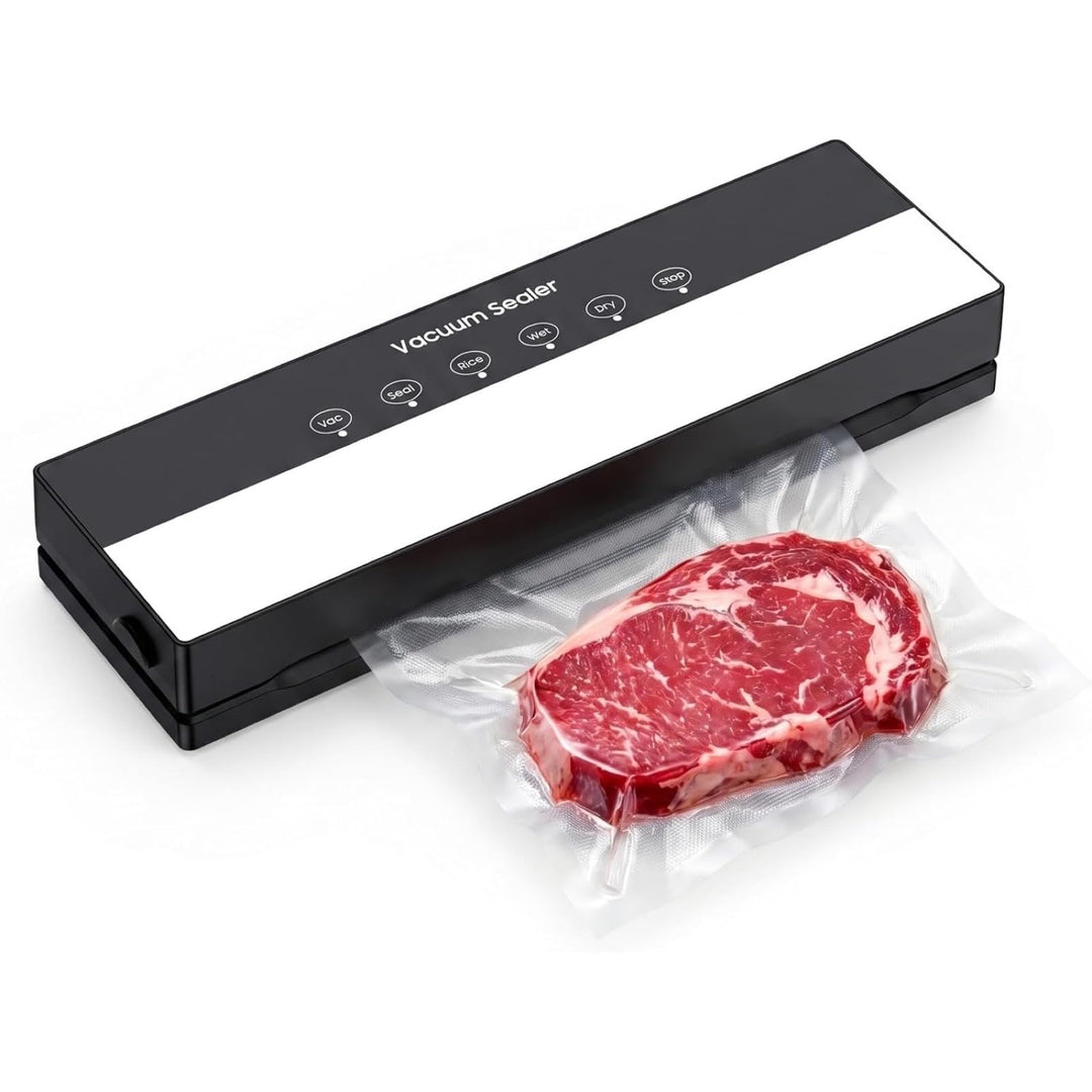 Vakuumiergerät, Vakuumierer 5 in 1 für Sous Vide Kochen und Lebensmittel Bleiben bis zu 7x Länger Fr