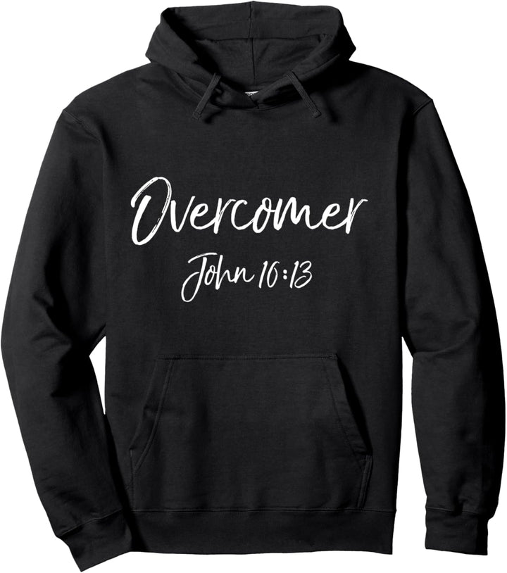 Victory in Christ Bible Verse Quote Overcomer John 16:13 Pullover Hoodie