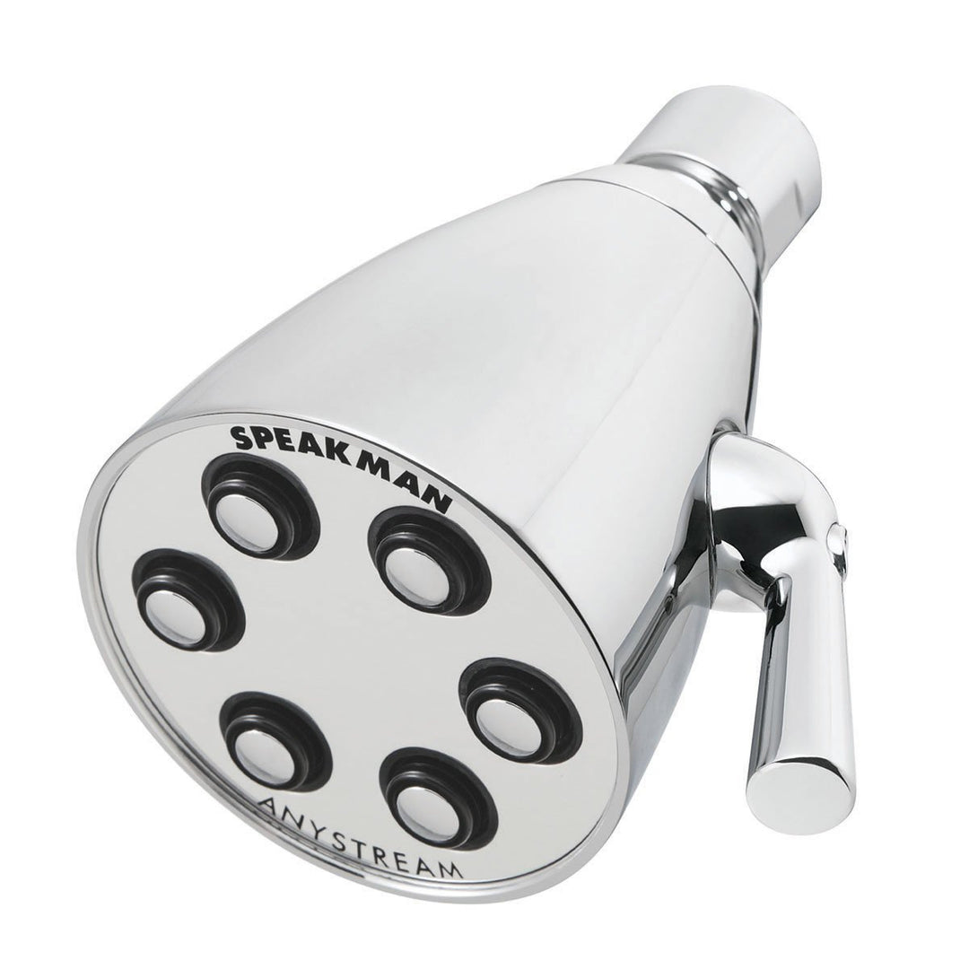 Speakman S-2252-E2 Signature Brass Icon Anystream verstellbarer Duschkopf, poliertes Chrom Poliertes