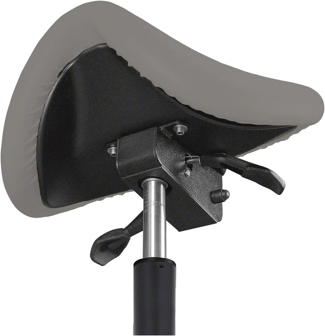 Sport-Tec Sattelhocker Standard mit Polster und Rollen, Rollhocker, Arbeitshocker Grau, Grau