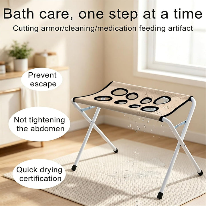 Duschhilfe Für Hunde Hundewaschtisch Duschgestell Hundebadewanne Mit Gestell Khaki 01 50*44*33, Khak