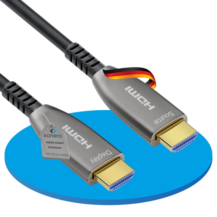 Sonero® 8K-HDMI 2.1 Kabel, Glasfaser-Hybrid-Kabel, Auflösung bis 8K 60 Hz (7680 x 4320) / 4K 120Hz (