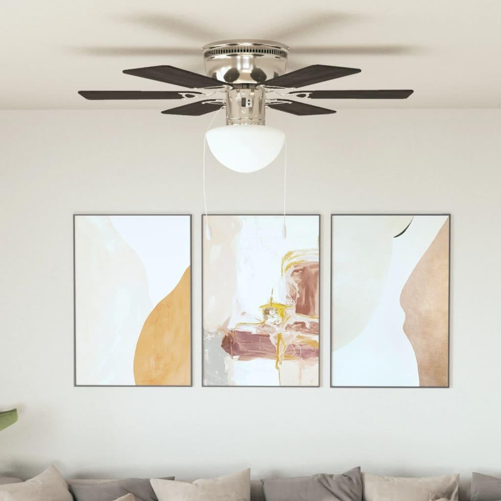 ACAGALA Deckenventilator mit Beleuchtung und Fernbedienung, Ø 82cm Ventilator Lampe Decke mit 5 Flüg