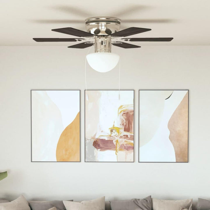 ACAGALA Deckenventilator mit Beleuchtung und Fernbedienung, Ø 82cm Ventilator Lampe Decke mit 5 Flüg