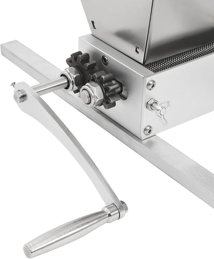 2 Rollen 4L Getreidebrecher Schrotmühle mit Kurbelgriff GetreidemüHle Kann mit einer Elektrischen Bo