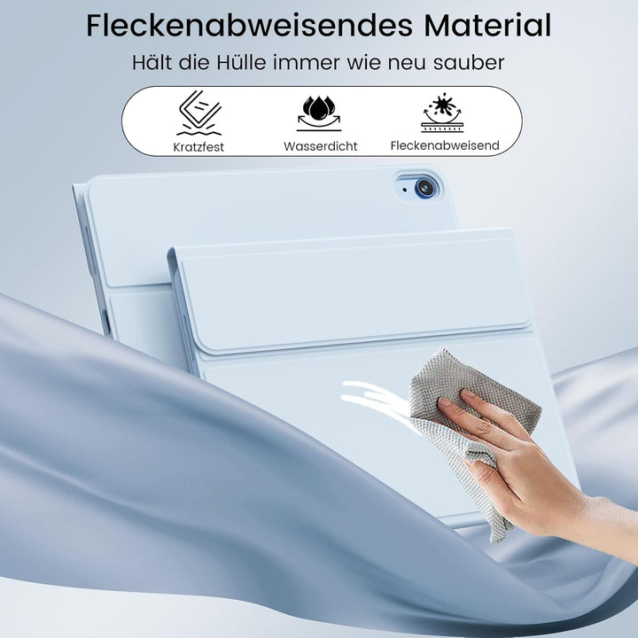 Hülle mit Tastatur für iPad Air 11 Zoll 2025 2024 (M3/M2), iPad Air 5 4 2022/2020 10,9 Zoll, Soft TP
