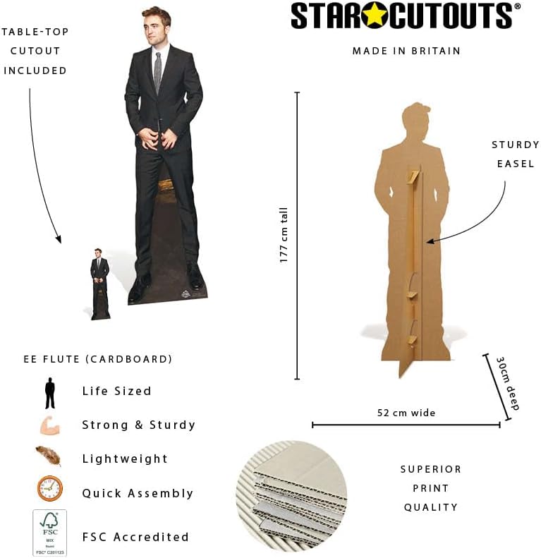 Robert Pattinson-Pappaufsteller von Star Cutouts.