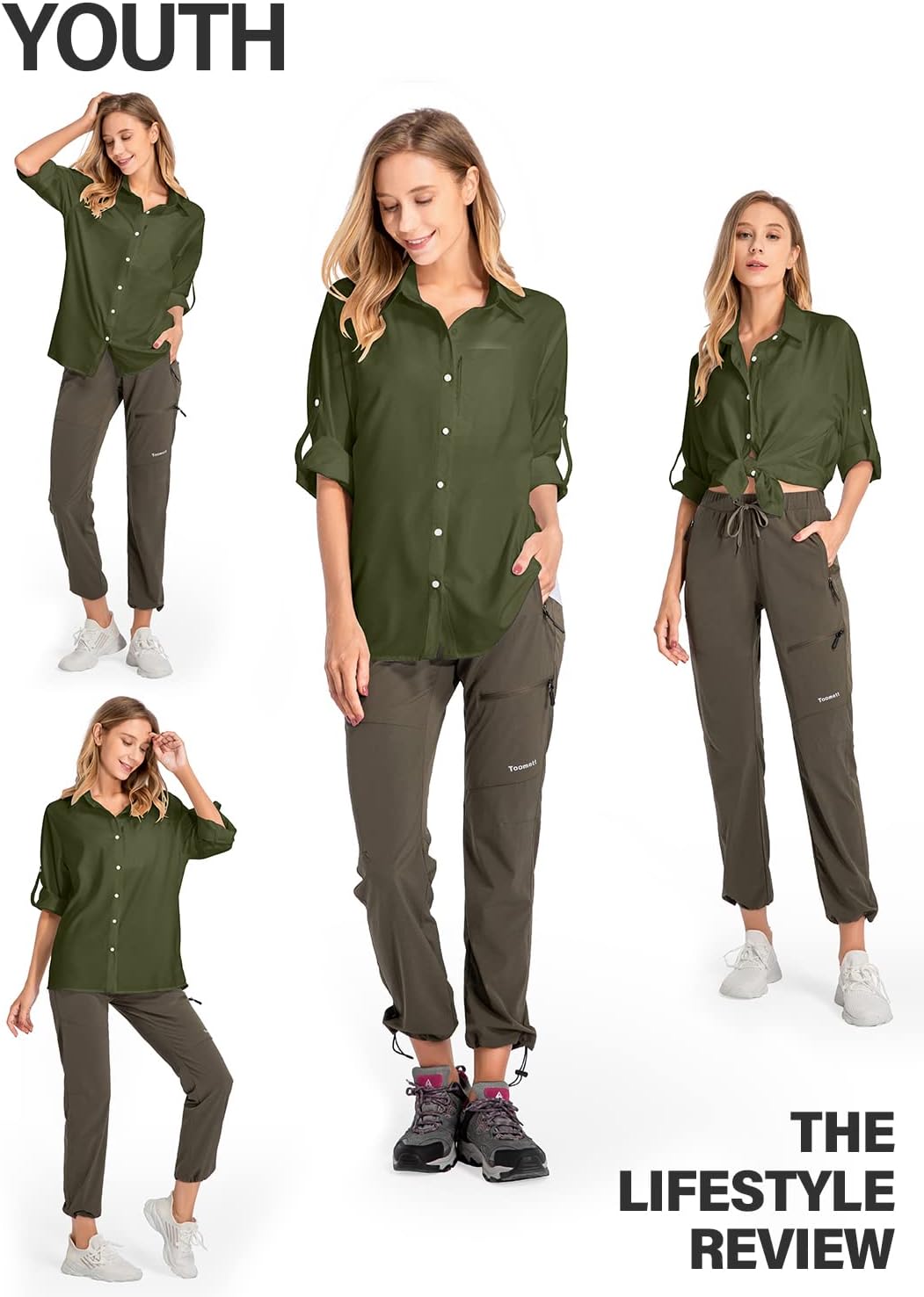 yeyity Damen Hemdbluse UV Schutz Langarmshirt Damen Schnell Trocknende Sport Shirts Wandershirt Safa