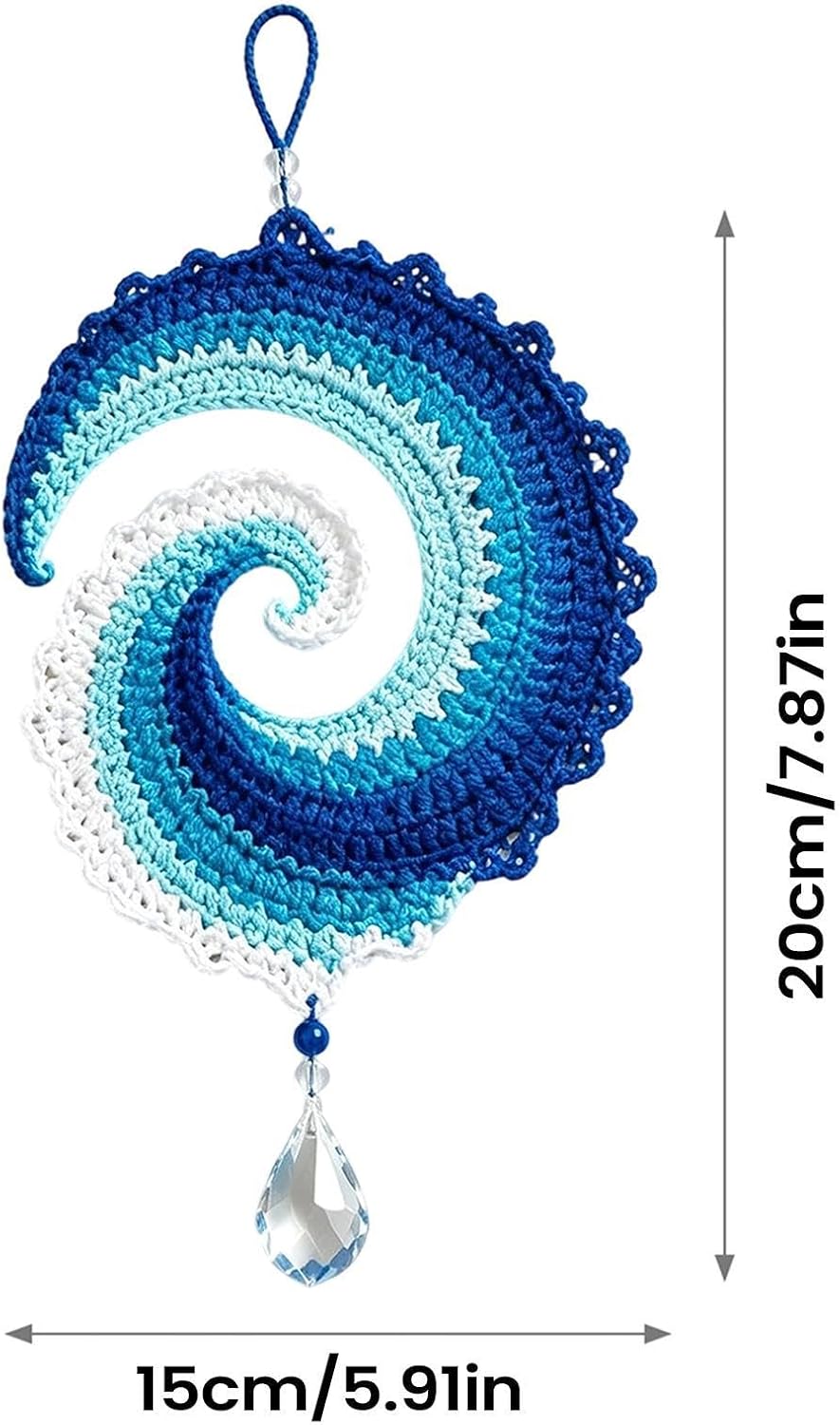 Spiral Windspinner Häkelset - Farbverlauf Wiederverwendbares Anfänger Baste | Spiral Windspinner Häk