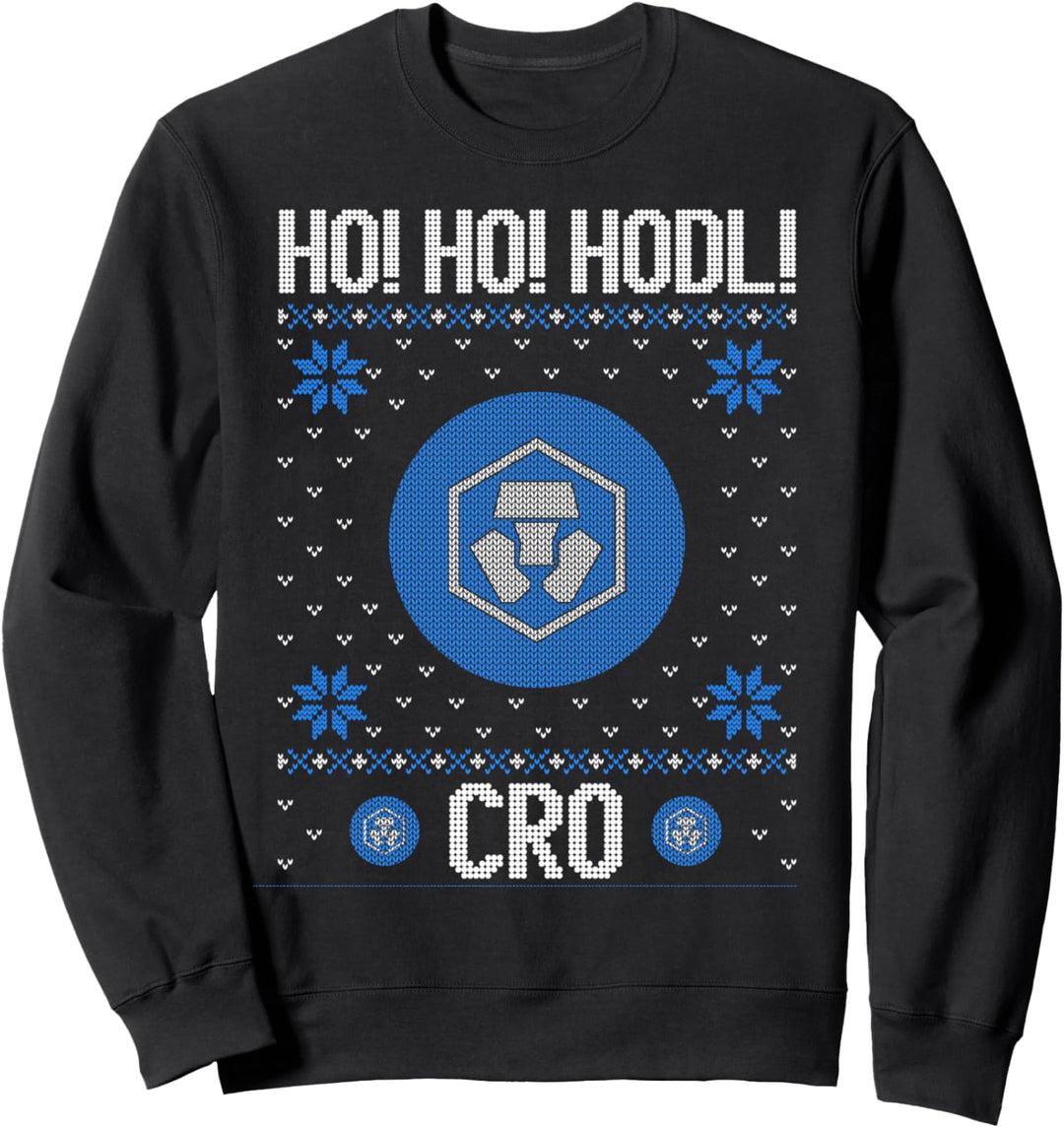 Ho Ho HODL Crypto.com Fun CRO Crypto.com Cryptowährungsausrüstung Sweatshirt