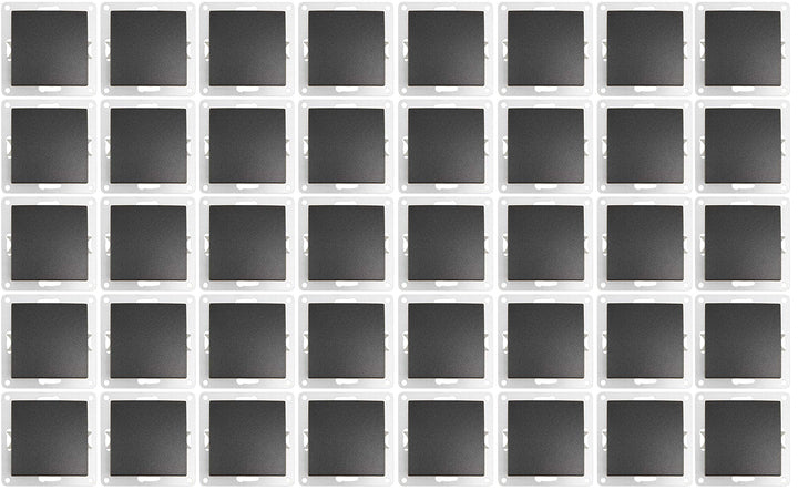 MC POWER - 40er Pack Wechselschalter | FLAIR | Schalter Set im Vorteilspack mit Klemmanschluss, anth