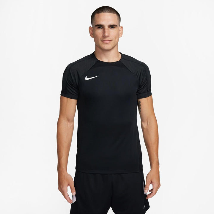 Nike Herren M Nk Df Strke Iii JSY Ss T-Shirt S Black/Black/Black/White, S Black/Black/Black/White