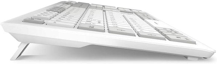 Sharkoon OfficePal K30W, Weiss, Drahtlose Tastatur